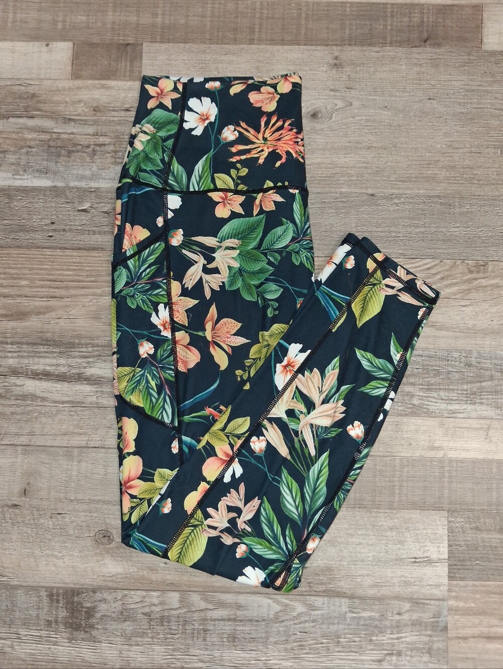 ODODOS FLORAL LEGGINGS SZ XL